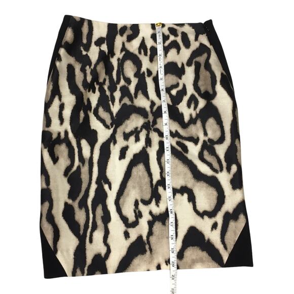 Diane‎ von Furstenberg Mae Mikado Pencil Skirt Leopard Animal Print Women's 2 - Picture 6 of 12